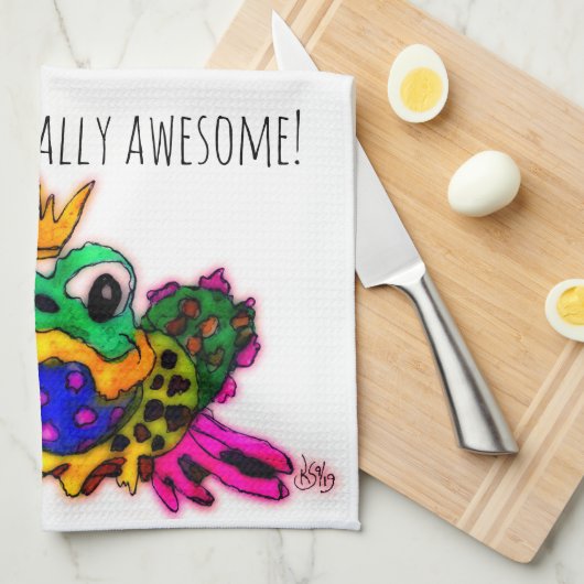 Sie sind zu Phantastisch Frog 1/2 Falte Geschirrtuch (Viertel Falte)