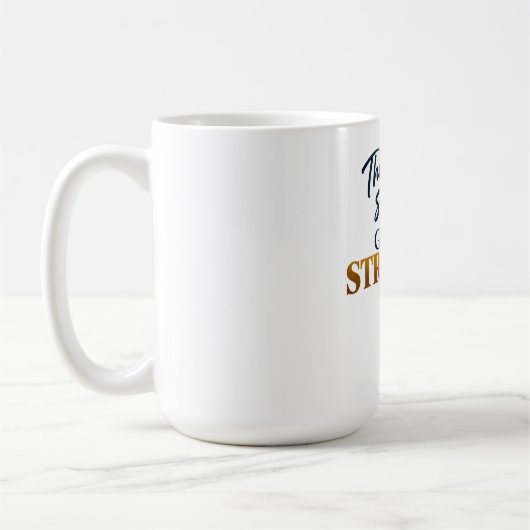 Sie sind zu stark, Gott ist stärker Kaffeetasse (Links)
