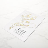 Sie sind zu unserer Hochzeit eingeladen Folieneinladung (Gedreht)