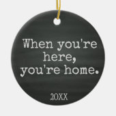 Sie sind Zuhause - Keramikornament (Vorne)