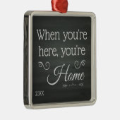 Sie sind Zuhause - Ornament Aus Metall (Rechts)