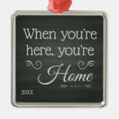 Sie sind Zuhause - Ornament Aus Metall (Vorne)