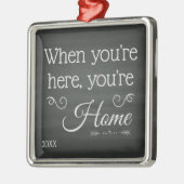 Sie sind Zuhause - Ornament Aus Metall (Links)