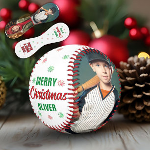 Sie sind Zuhause Run Frohe Weihnachtsnamen 2 Fotos Baseball