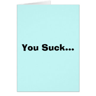 Sie sind zum Kotzen…