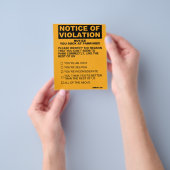 Sie Sind zum Kotzen am Parkschein Flyer (Gruppe)