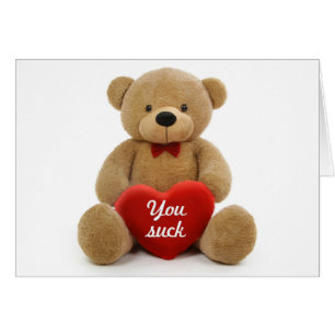 "Sie sind zum Kotzen" Teddybären