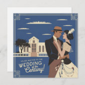 Sie sind zur Hochzeit des Jahrhunderts eingeladen Einladung (Vorne/Hinten)