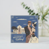 Sie sind zur Hochzeit des Jahrhunderts eingeladen Einladung (Stehend Vorderseite)