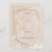 Sie sind zur Hochzeit von Einladung (Vorne/Hinten)