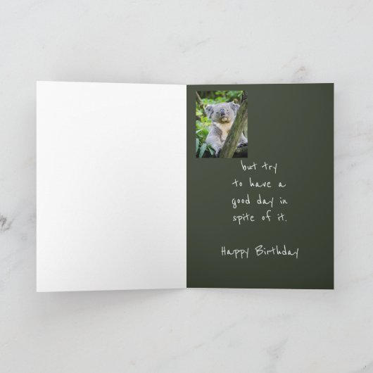 Sie Sir sind "über dem Hügel" Karte (Innenseite)