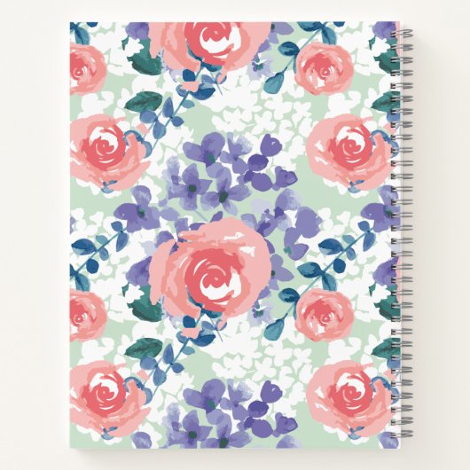 Sie sollen Blumenmuster geblüht haben Notizblock (Rückseite)