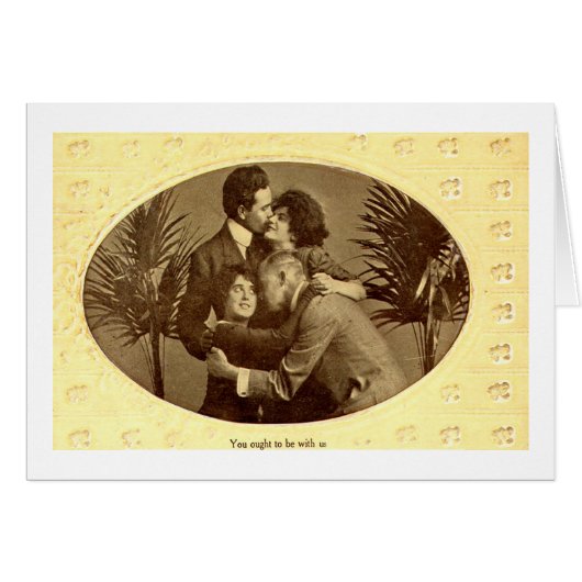 Sie sollten bei uns sein, 1910 Vintag Inspiriert (Vorderseite (Horizontal))