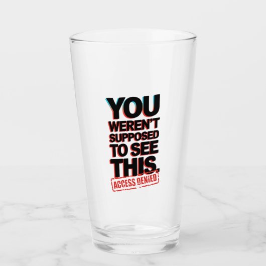 Sie sollten das nicht sehen glas (Vorderseite)