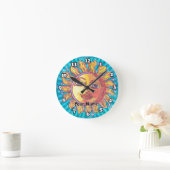 Sie Sonne Runde Wanduhr (Zuhause)