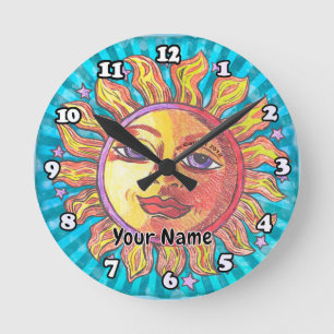 Sie Sonne Runde Wanduhr