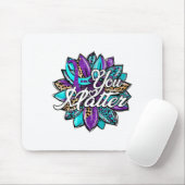Sie Sonnenblumen Semicolon Leopard Suizidpräventio Mousepad (Mit Mouse)
