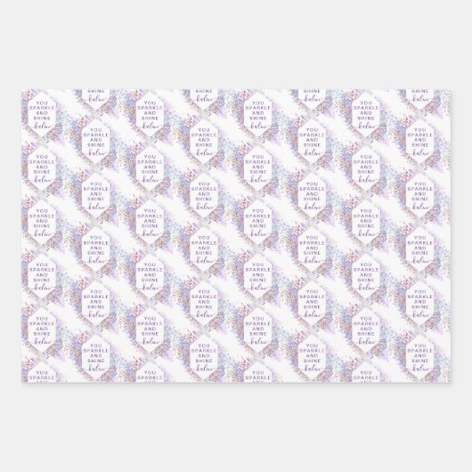 Sie sparkle und schine Papierblätter Geschenkpapier Set (Vorderseite 2)
