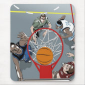 Sie spielen Basketballmousepad Mousepad (Vorne)