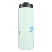 Sie sprechen | Ihr Name | farbig Thermosbecher (Vorderseite)