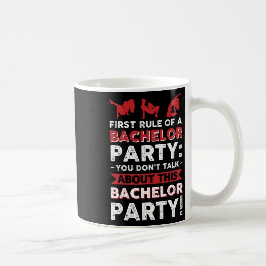 Sie sprechen nicht über diese Bachelor Party! Kaffeetasse (Rechts)