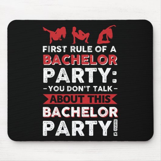 Sie sprechen nicht über diese Bachelor Party! Mousepad (Vorne)