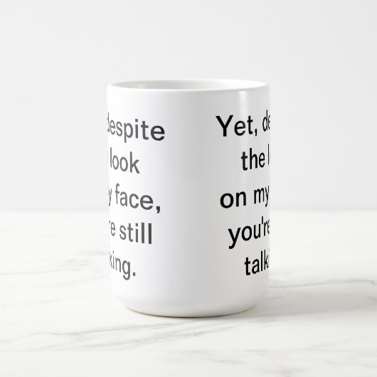 Sie sprechen noch Tasse (Mittel)
