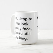 Sie sprechen noch Tasse (Vorderseite Links)