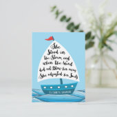 Sie stand im Sturm, Ermutigung Postkarte (Stehend Vorderseite)