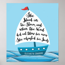 Sie stand im Sturm Poster