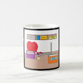 Sie stecken Ihr Herz in Ihre Arbeit: Kaffeetasse (Mittel)