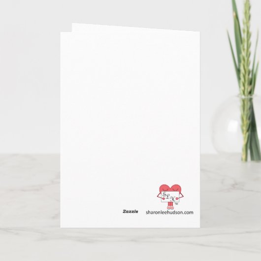 Sie stecken Ihr Herz in Ihre Arbeit: Leere Karte (Rückseite)