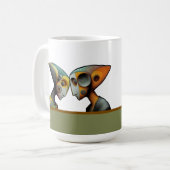 Sie steckten ihre Köpfe zusammen Kaffeetasse (Vorderseite Links)