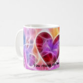 Sie stellen meine Herz-Glühen-Tasse her Kaffeetasse (Vorderseite Links)
