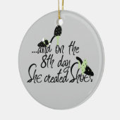 Sie stellte Schuhe her Keramikornament (Links)