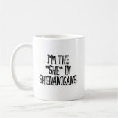 "Sie"-Streiche Lustiger Becher Kaffeetasse (Links)