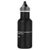 Sie stürzten es ein! Quantums-Physik-Spaß Edelstahlflasche (Rechts)