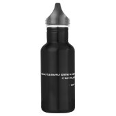 Sie stürzten es ein! Quantums-Physik-Spaß Edelstahlflasche (Links)