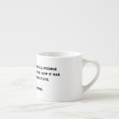 Sie stürzten es ein! Quantums-Physik-Spaß Espressotasse (Rechts)