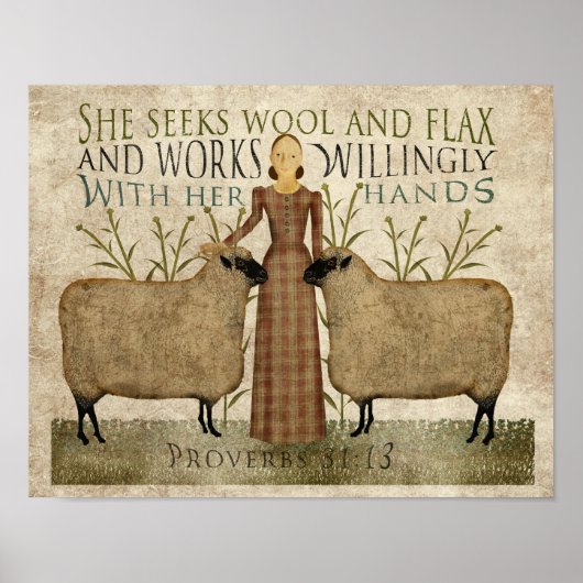 Sie sucht Wool & Flax Poster (Vorne)