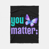 Sie Suizidprävention Bewusstsein für psychische Ge Fleecedecke (Vorderseite)