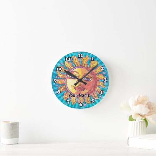 Sie Sun Runde Wanduhr (Zuhause)