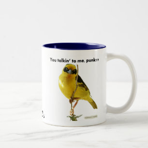 Sie talkin zu mir, Punk? LOLBirds Kaffee-Tasse Zweifarbige Tasse