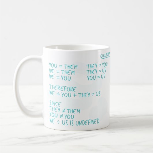 Sie = Tasse (Links)