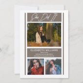 Sie tat es einfach Minimalistischen griechischen A Ankündigung (Vorderseite)