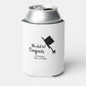 Sie tat es Glückwunsch Abschluss geben Studentenna Dosenkühler (Kanne Rückseite)