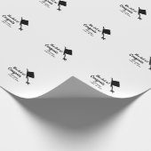 Sie tat es Glückwunsch Abschluss geben Studentenna Geschenkpapier (Ecke)