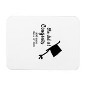 Sie tat es Glückwunsch Abschluss geben Studentenna Magnet (Horizontal)