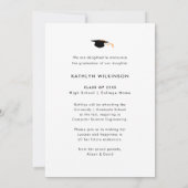 Sie tat es mit dem modernen Minimalistischen Foto  Ankündigung (Rückseite)