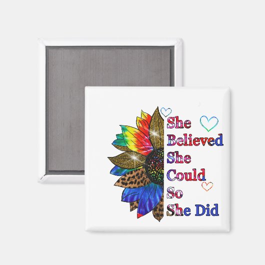 sie tat magnet (Vorderseite/Rückseite)